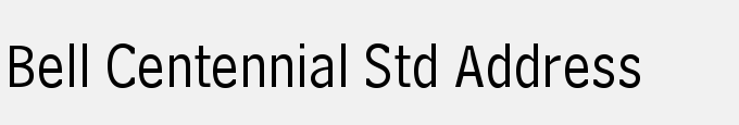 Bell Centennial Std Address
