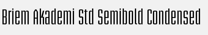 Briem Akademi Std Semibold Condensed