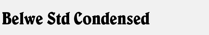 Belwe Std Condensed