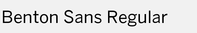 Benton Sans Regular