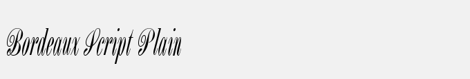 Bordeaux Script Plain