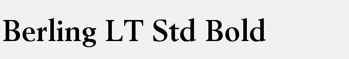 Berling LT Std Bold