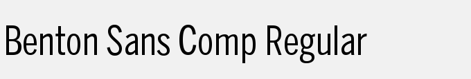 Benton Sans Comp Regular