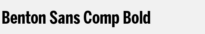 Benton Sans Comp Bold