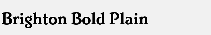 Brighton Bold Plain
