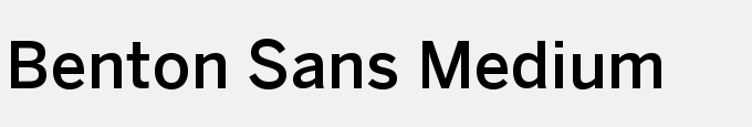 Benton Sans Medium