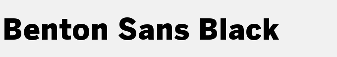 Benton Sans Black