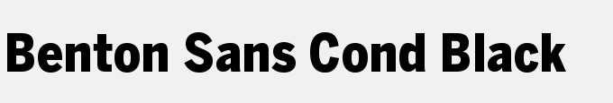 Benton Sans Condensed Black