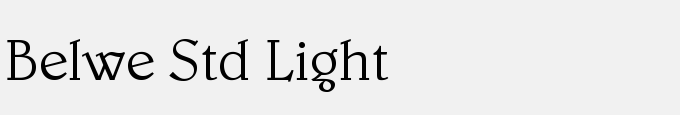 Belwe Std Light