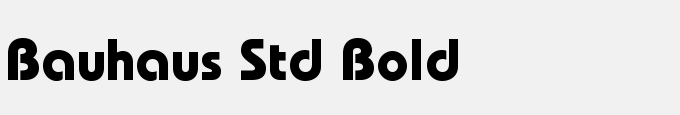 Bauhaus Std Bold