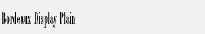 Bordeaux Display Plain