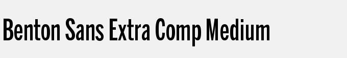 Benton Sans Extra Comp Medium