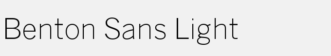 Benton Sans Light