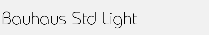 Bauhaus Std Light