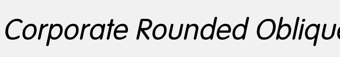 Corporate Rounded Oblique