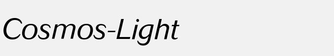 Cosmos-Light Italic