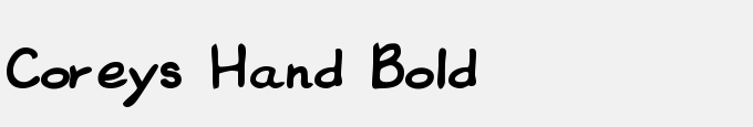 Coreys Hand Bold