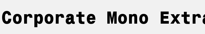 Corporate Mono Extra Bold