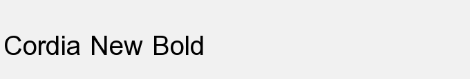 Cordia New Bold