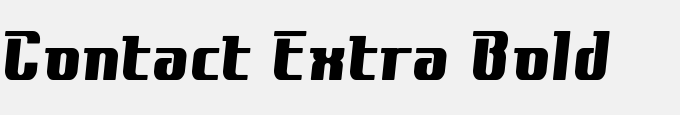 Contact Extra Bold