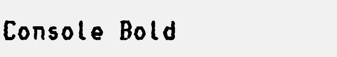 Console Bold