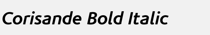 Corisande Bold Italic