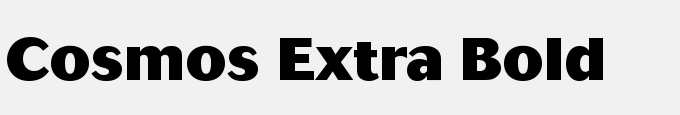 Cosmos-Extra Bold
