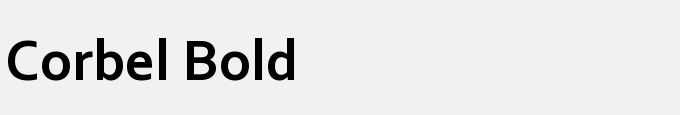 Corbel Bold