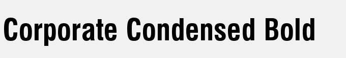 Corporate Condensed Bold