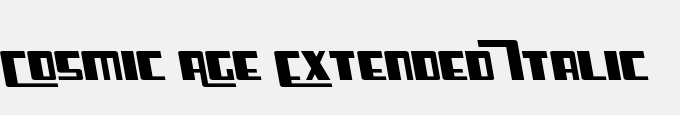 Cosmic Age Extended Italic