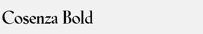 Cosenza Bold