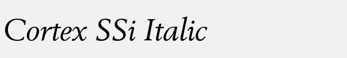 Cortex SSi Italic