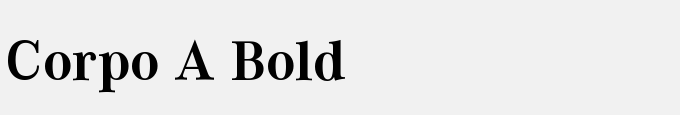 Corpo A Bold