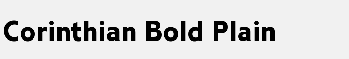 Corinthian Bold Plain