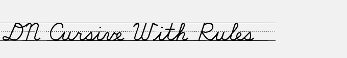 DN Cursive With Rules