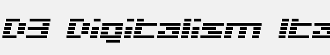 D3 Digitalism Italic