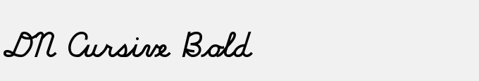 DN Cursive Bold