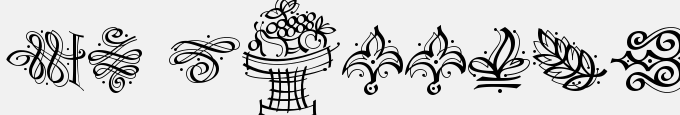 DF Calligraphic Ornaments LET Plain:1.0