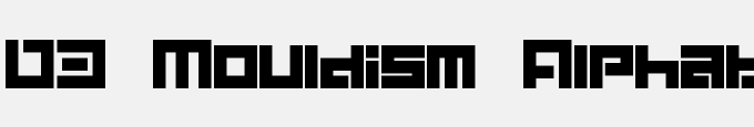 D3 Mouldism Alphabet
