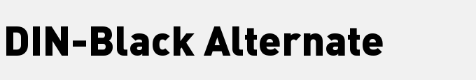 DIN-Black Alternate