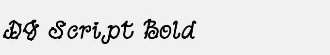 DJ Script Bold
