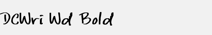 DCWri Wd Bold
