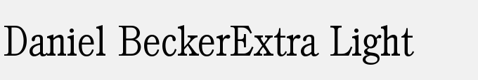 Daniel Becker-Extra Light