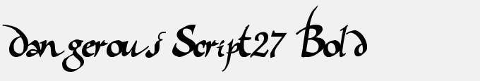 Dangerous Script27 Bold