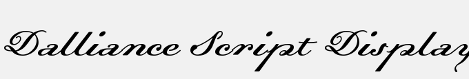 Dalliance Script Display Italic