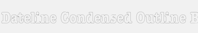 Dateline Condensed Outline Bold
