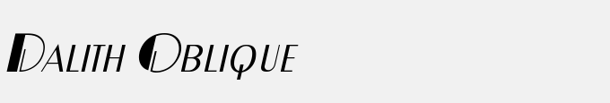 Dalith Oblique