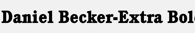 Daniel Becker-Extra Bold