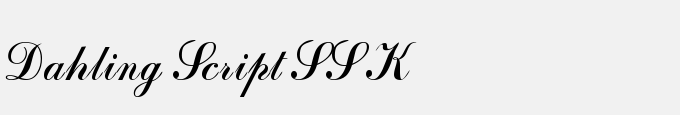 Dahling Script SSK