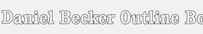 Daniel Becker Outline Bold